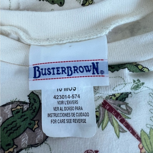 Buster Brown Vintage Crocodile Safari AOP Short Sleeve Tee 18M - Picture 5 of 6